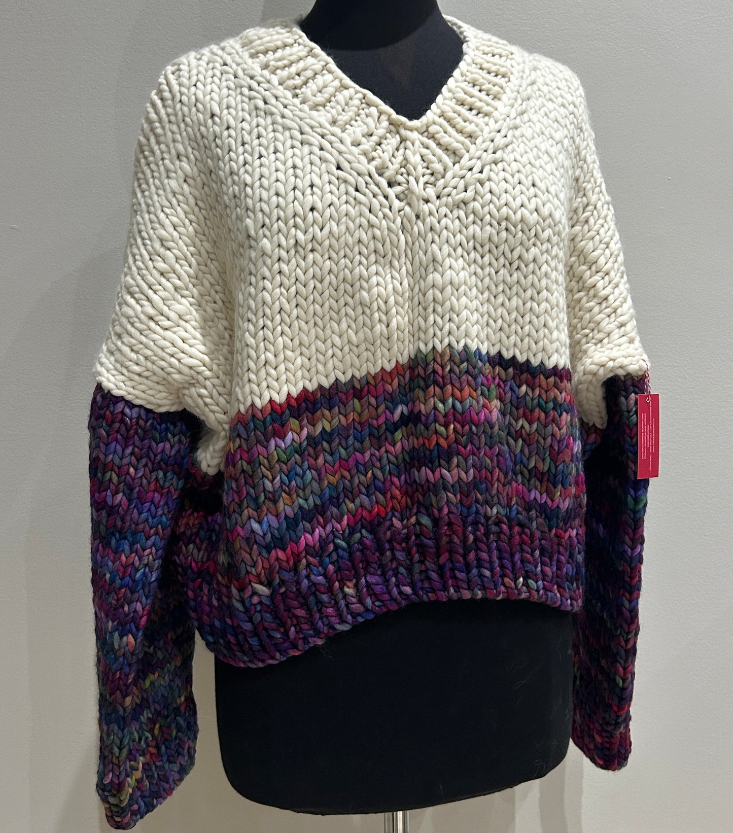 Lakeside Pullover Anniversario & Natural Blocked LARGE