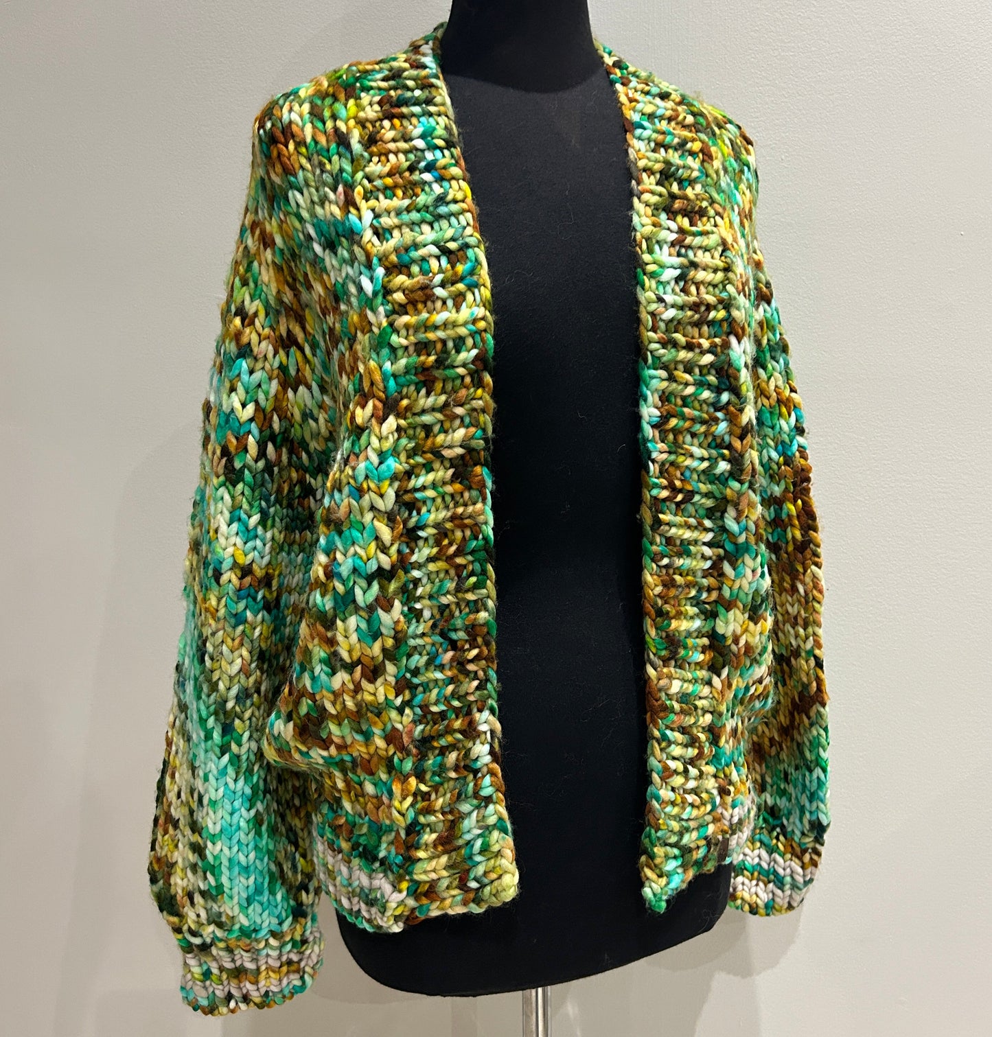 In To The Woods Cardigan- "Fall Drift" - LARGE