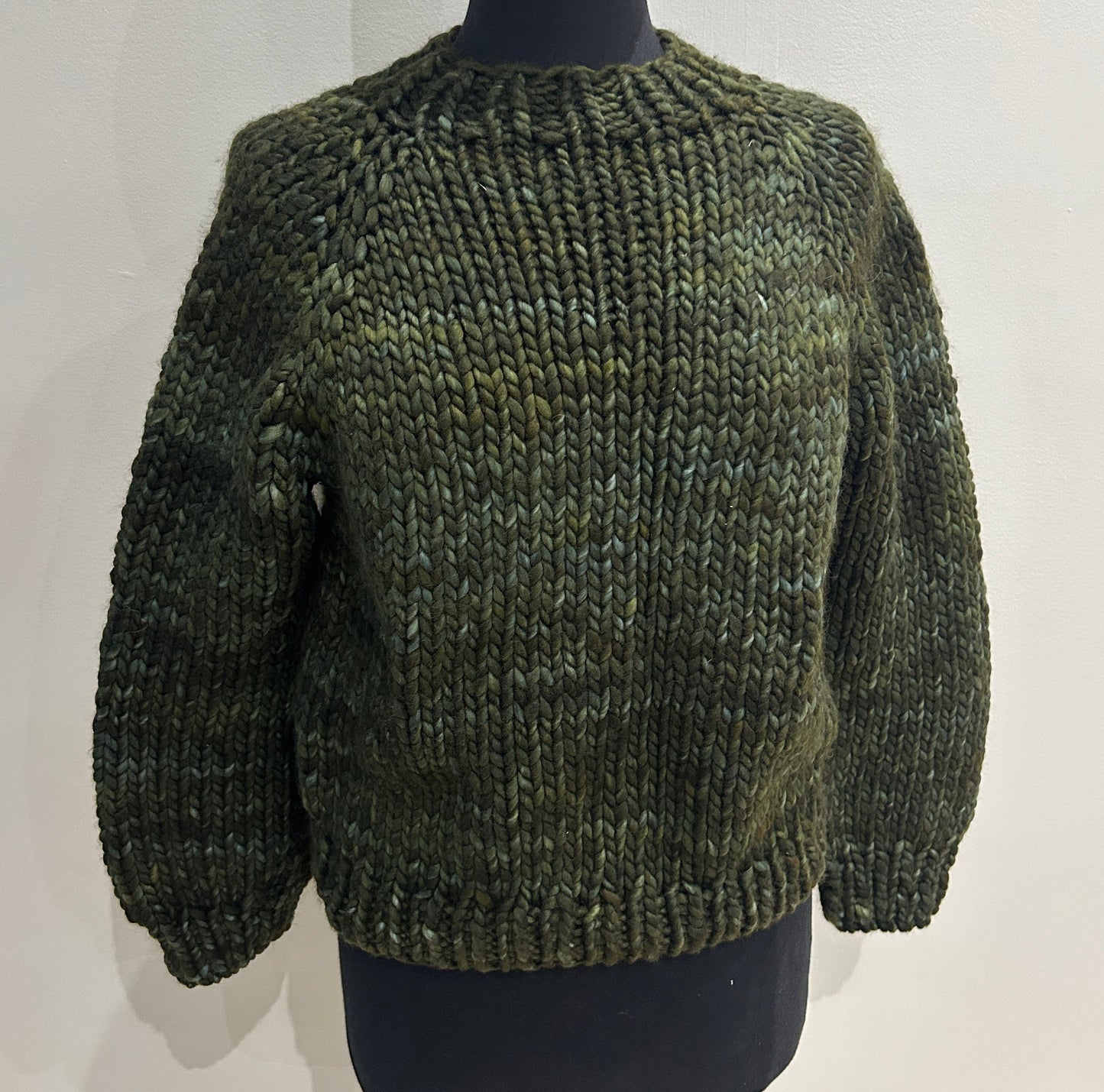 Pollett's Cove Pullover - Olive in MEDIUM