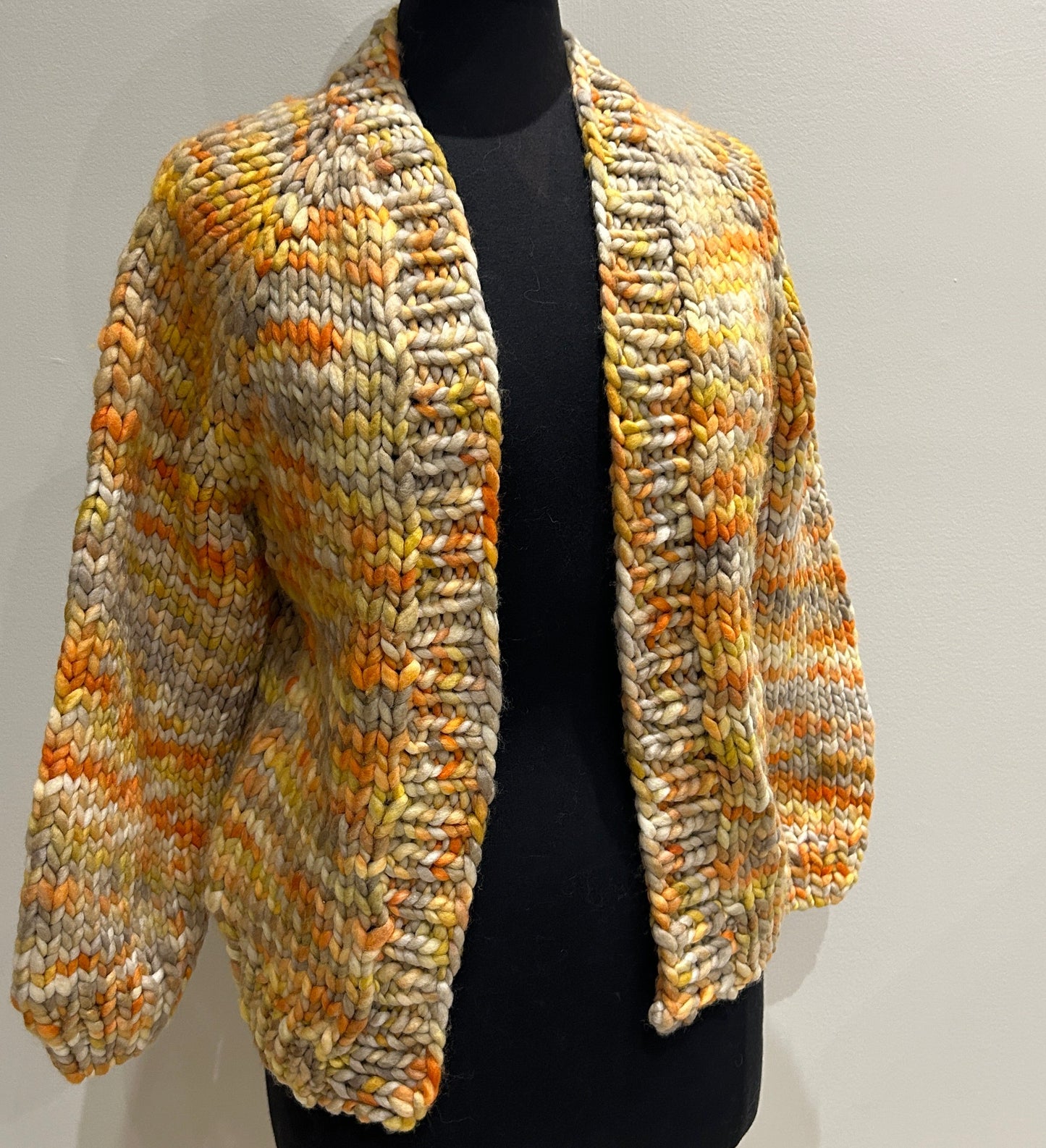 In To The Woods Cardigan- "70's Couch" in SMALL