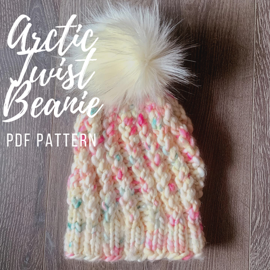 PDF PATTERN ONLY Arctic Twist Beanie