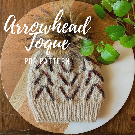 PDF PATTERN ONLY: Arrowhead Toque