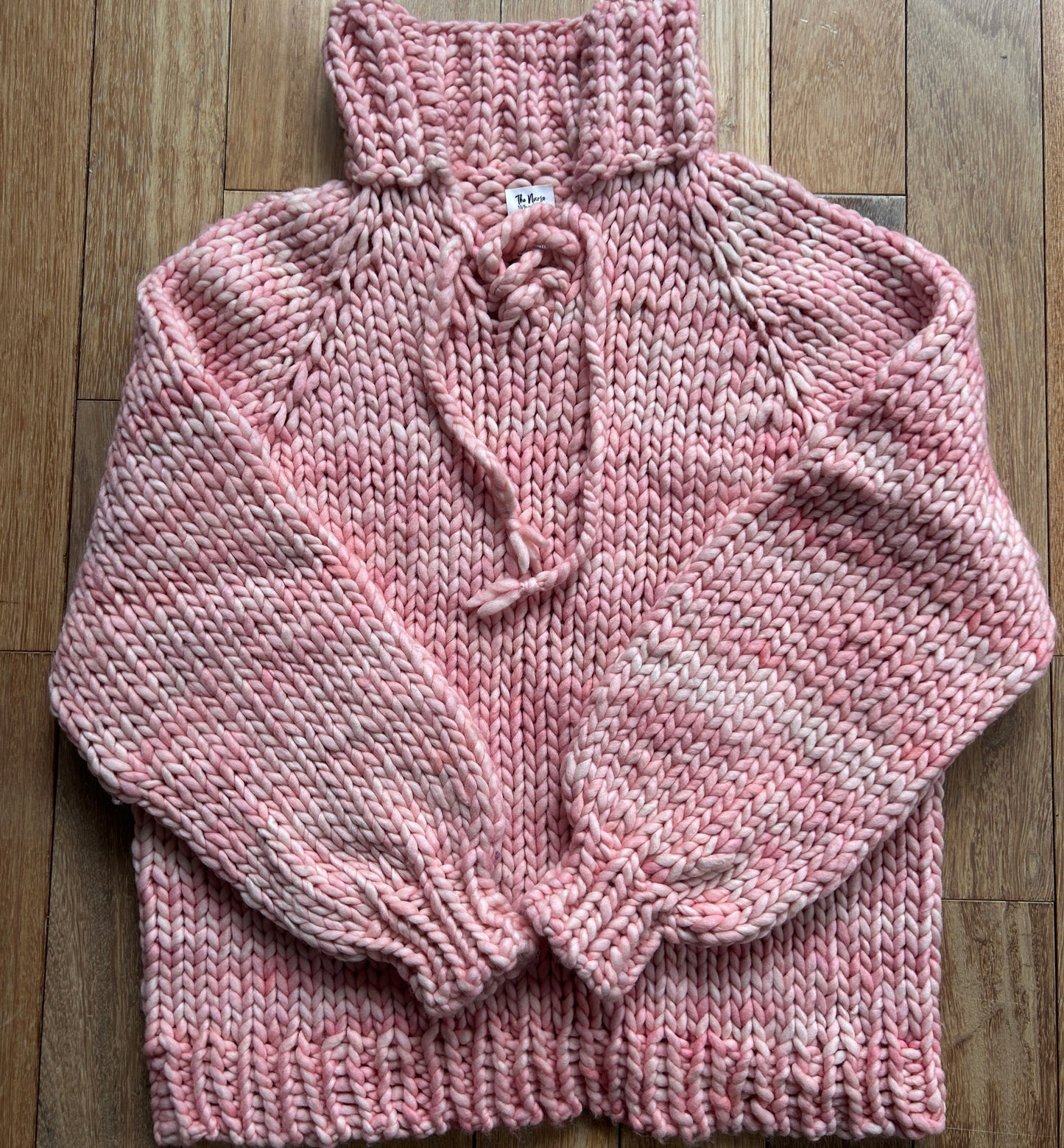 Fisherman's Pullover in Almond Blossom LARGE