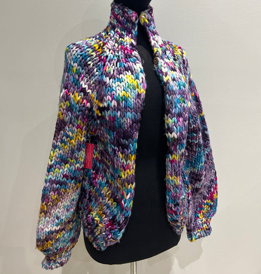 In To The Woods Cardigan- "Night Drifter" - MEDIUM