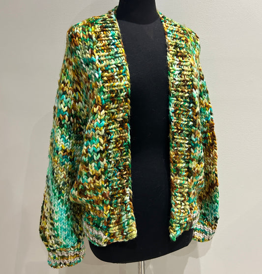 In To The Woods Cardigan- "Fall Drift" - LARGE