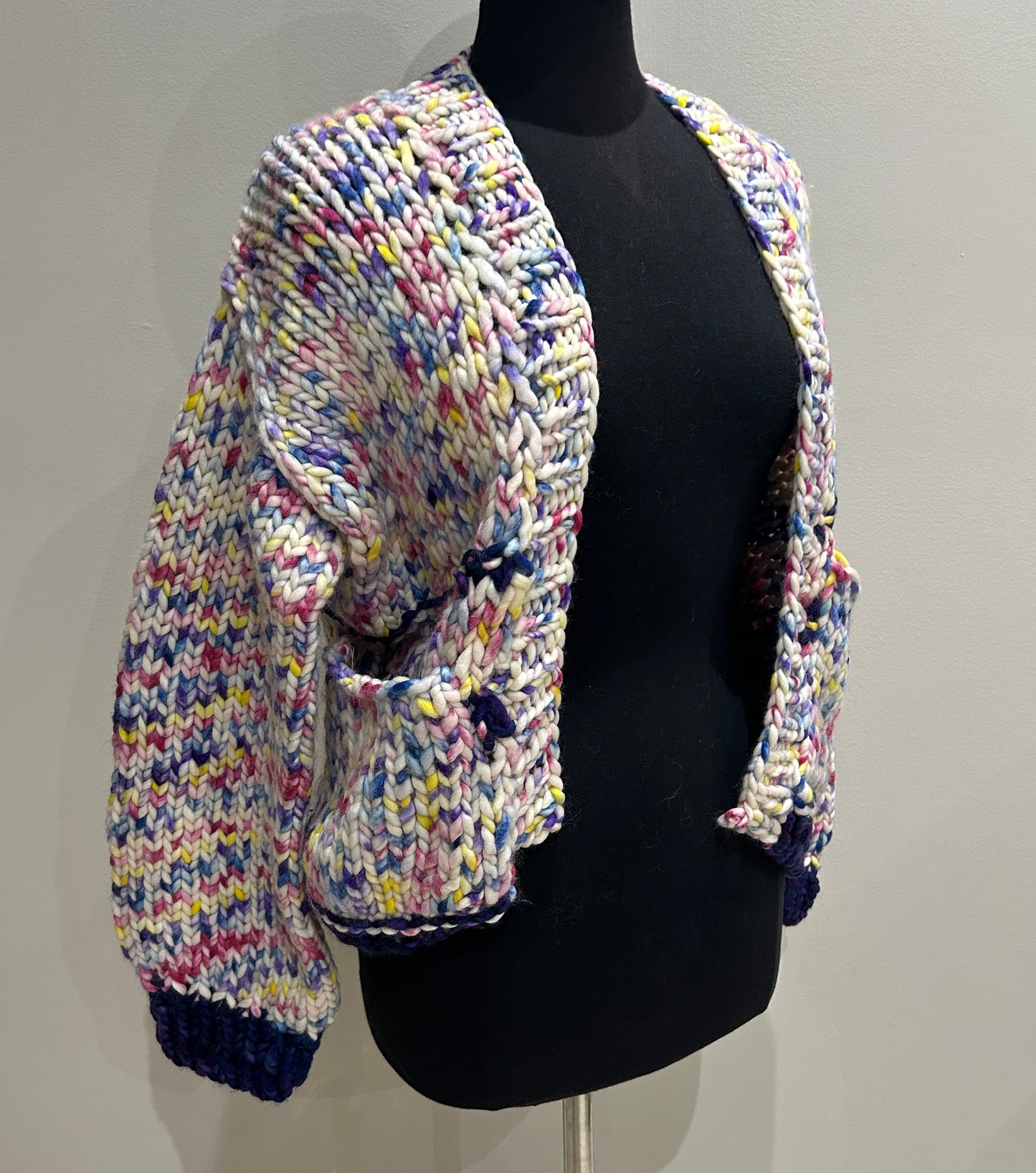 In To The Woods Cardigan- Unicorn Bark & Whale's Road- SMALL