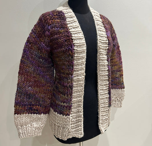 In To The Woods Cardigan- Piedras & Fog - SMALL
