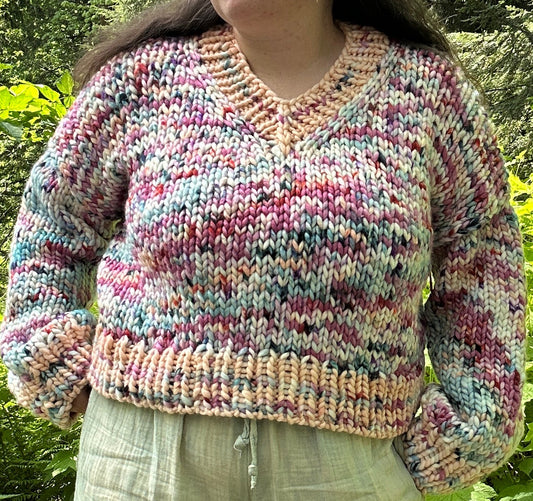 Lakeside Pullover Penstemon & Melon MEDIUM