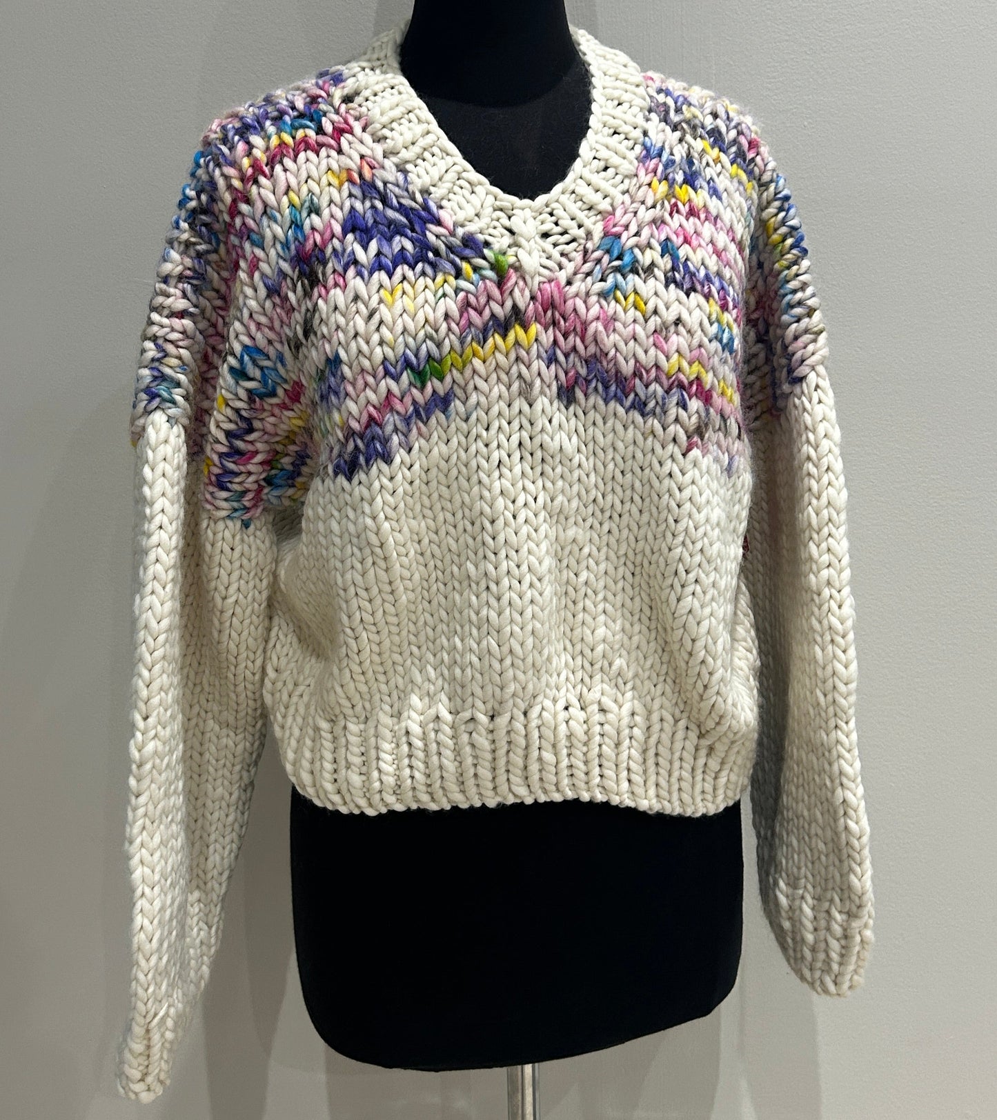 Lakeside Pullover Sprinkle & Natural SMALL