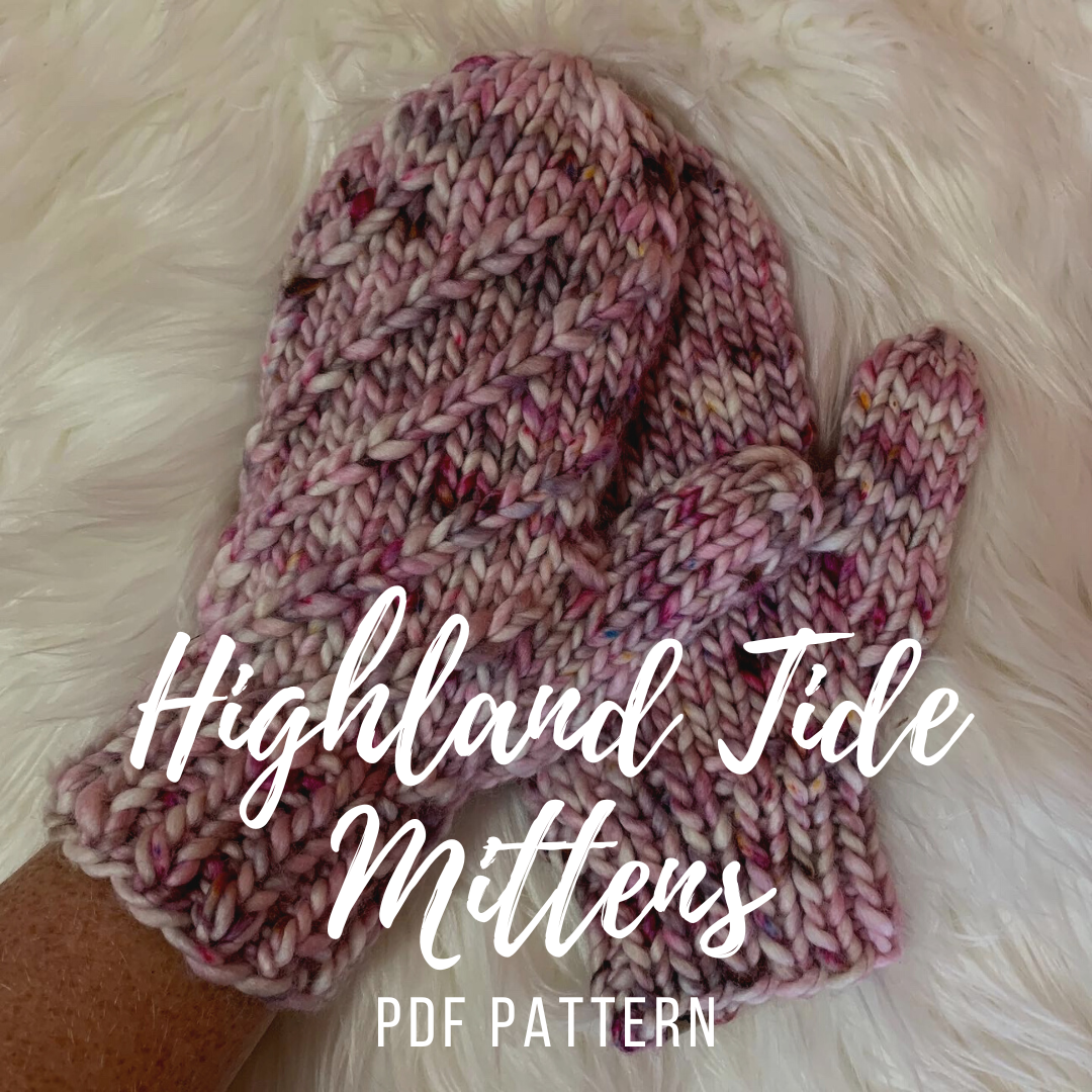 PDF PATTERN ONLY: Highland Tides Mittens