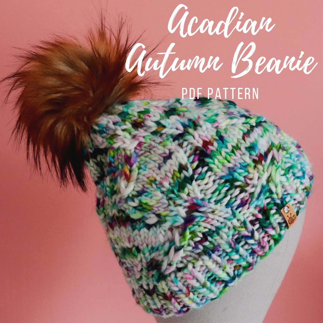 PDF Pattern Only: Acadian Autumn Beanie