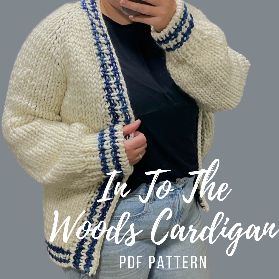 PDF PATTERN ONLY: Into The Woods Cardigan