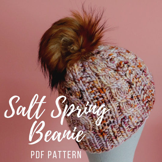 PDF PATTERN ONLY Salt Spring Beanie