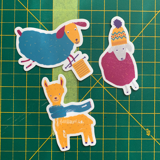 Woolie Friends Sticker | Pack of 3